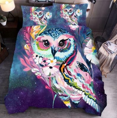 3D Art Watercolor Owl Bedding Sets 3D Art Watercolor Owl Bedding Sets