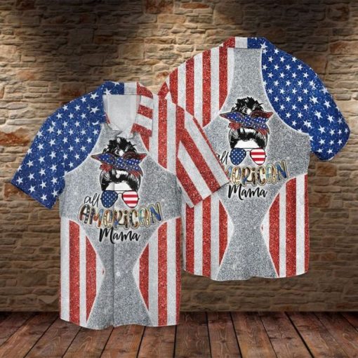 4th Of July Independence Day America Mama Hawaiian Shirt