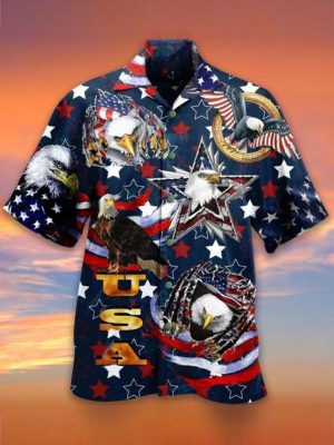 4th Of July Independence Day American Eagle Hawaiian Shirt 4th Of July Independence Day American Eagle Hawaiian Shirt
