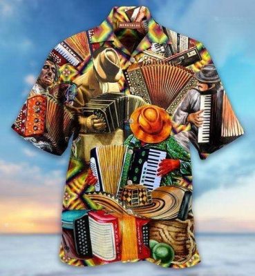 Amazing Accordion Hawaiian Shirt Amazing Accordion Hawaiian Shirt
