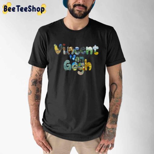 Art Text Vincent Van Gogh Unisex T-Shirt