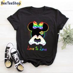 Love Is Love Heart Minnie Mouse Disney LGBT Unisex T-Shirt Love Is Love Heart Minnie Mouse Disney LGBT Unisex T-Shirt