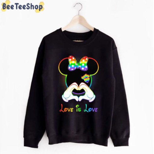 Love Is Love Heart Minnie Mouse Disney LGBT Unisex T-Shirt