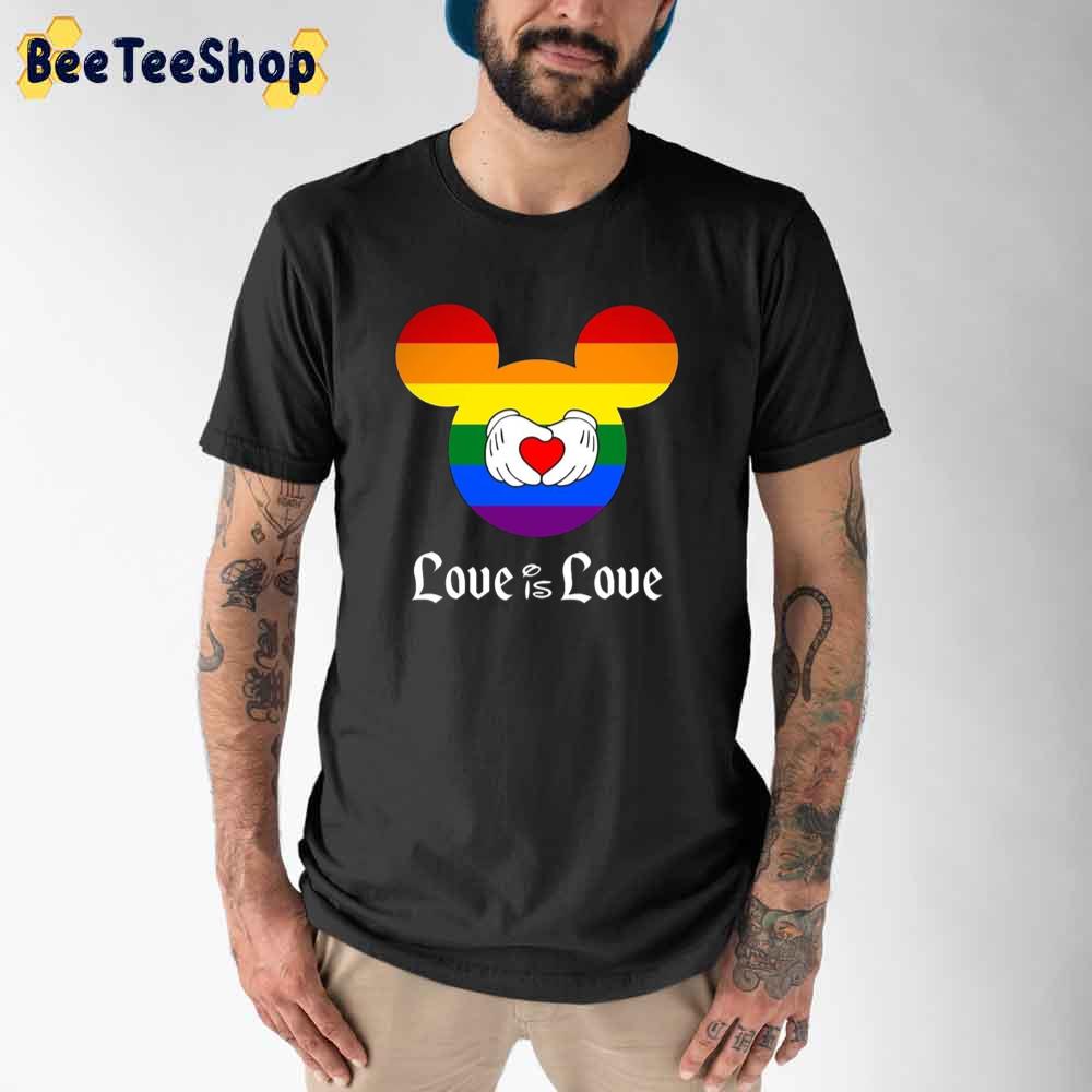 Love is Love Mickey Mouse Disney LGBT Unisex T-Shirt Love is Love Mickey Mouse Disney LGBT Unisex T-Shirt