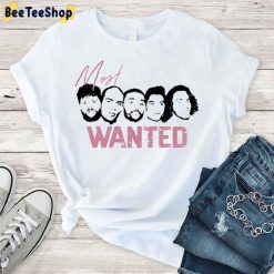 Pink Text Style Most Wanted Unisex T-Shirt