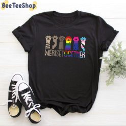 We Rise Together Gay Pride Cat Paw Unisex T-Shirt We Rise Together Gay Pride Cat Paw Unisex T-Shirt