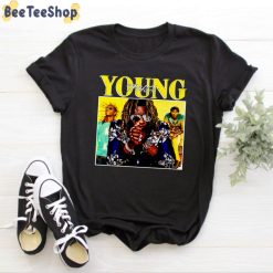 Yellow Retro Style Young Thug Rapper Unisex T-Shirt Yellow Retro Style Young Thug Rapper Unisex T-Shirt