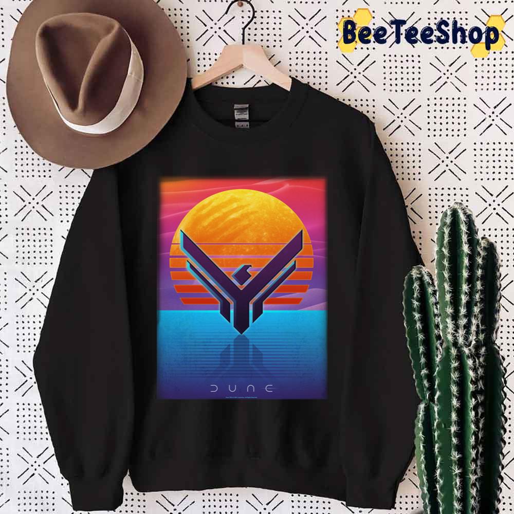 Art House Atreides Symbol Outrun Style Dune Unisex T-shirt Art House Atreides Symbol Outrun Style Dune Unisex T-shirt