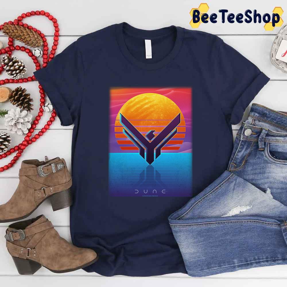 Art House Atreides Symbol Outrun Style Dune Unisex T-shirt Art House Atreides Symbol Outrun Style Dune Unisex T-shirt