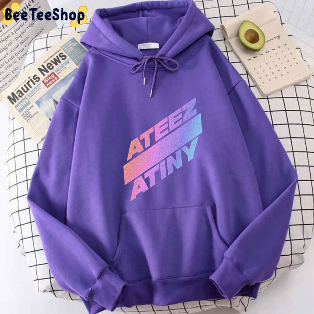 Atiny Gradient Ateez Kpop Unisex Hoodie Atiny Gradient Ateez Kpop Unisex Hoodie