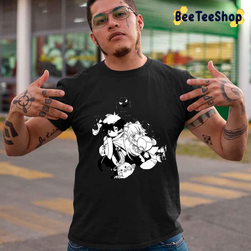 Black And White Chibi The Rising Of The Shield Hero Unisex T-Shirt Black And White Chibi The Rising Of The Shield Hero Unisex T-Shirt