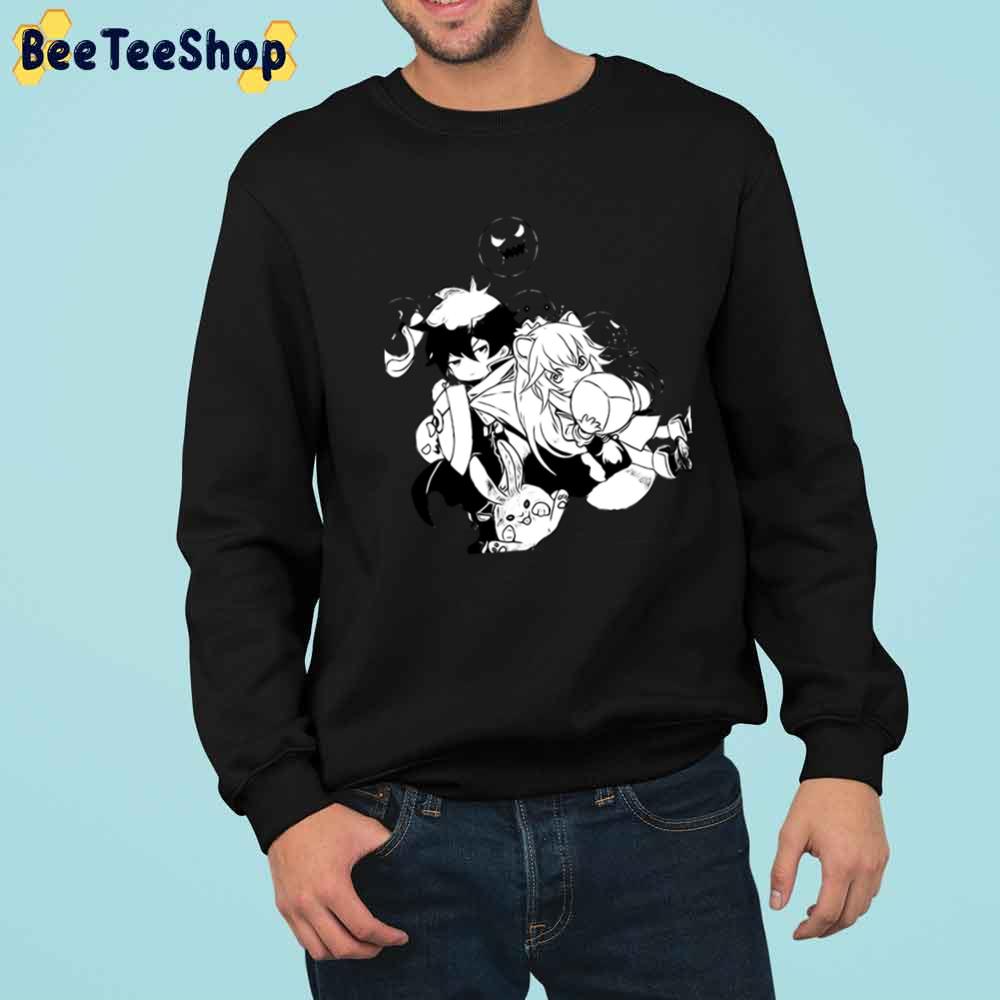 Black And White Chibi The Rising Of The Shield Hero Unisex T-Shirt Black And White Chibi The Rising Of The Shield Hero Unisex T-Shirt