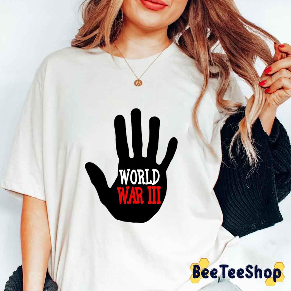 Black Hand Stop World War 3 Unisex T-Shirt Black Hand Stop World War 3 Unisex T-Shirt
