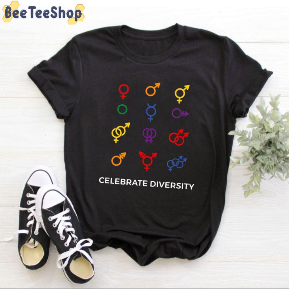 Celebrate Diversity LGBT Unisex T-Shirt Celebrate Diversity LGBT Unisex T-Shirt
