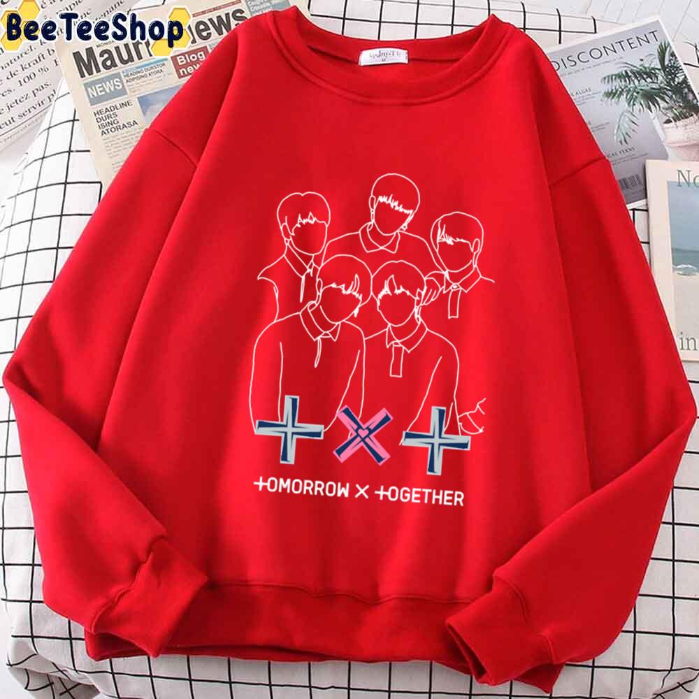 Cute Design Txt Tomorrow X Together Kpop Unisex Sweatshirt Cute Design Txt Tomorrow X Together Kpop Unisex Sweatshirt