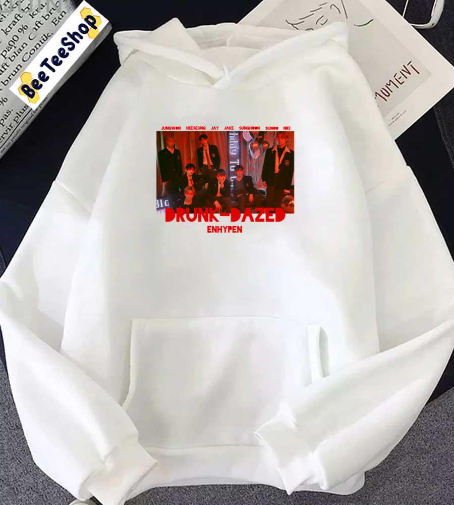 Drunk Dazed Enhypen Kpop Unisex Hoodie Drunk Dazed Enhypen Kpop Unisex Hoodie