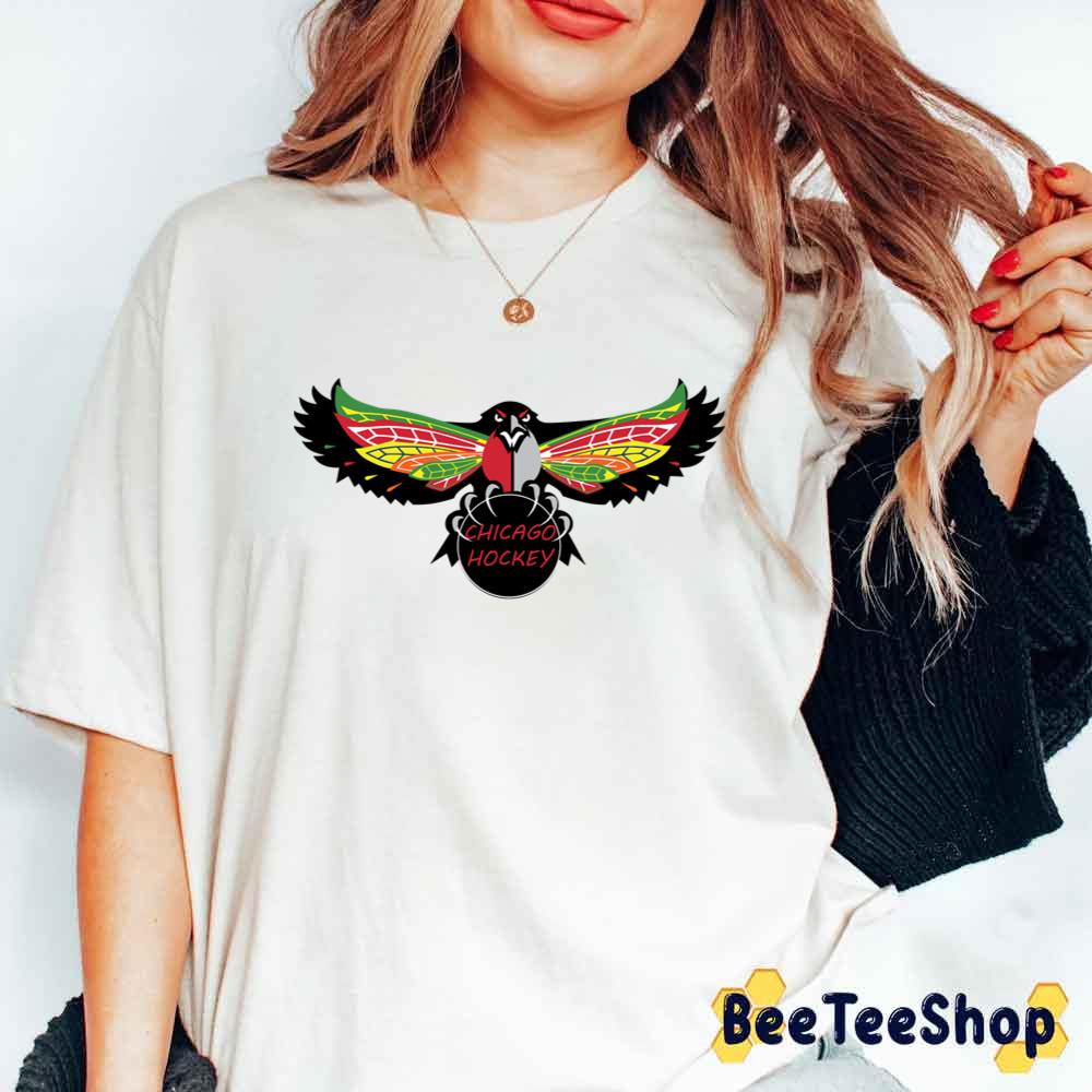 Eagle Chicago Blackhawks Hockey Unisex T-Shirt Eagle Chicago Blackhawks Hockey Unisex T-Shirt