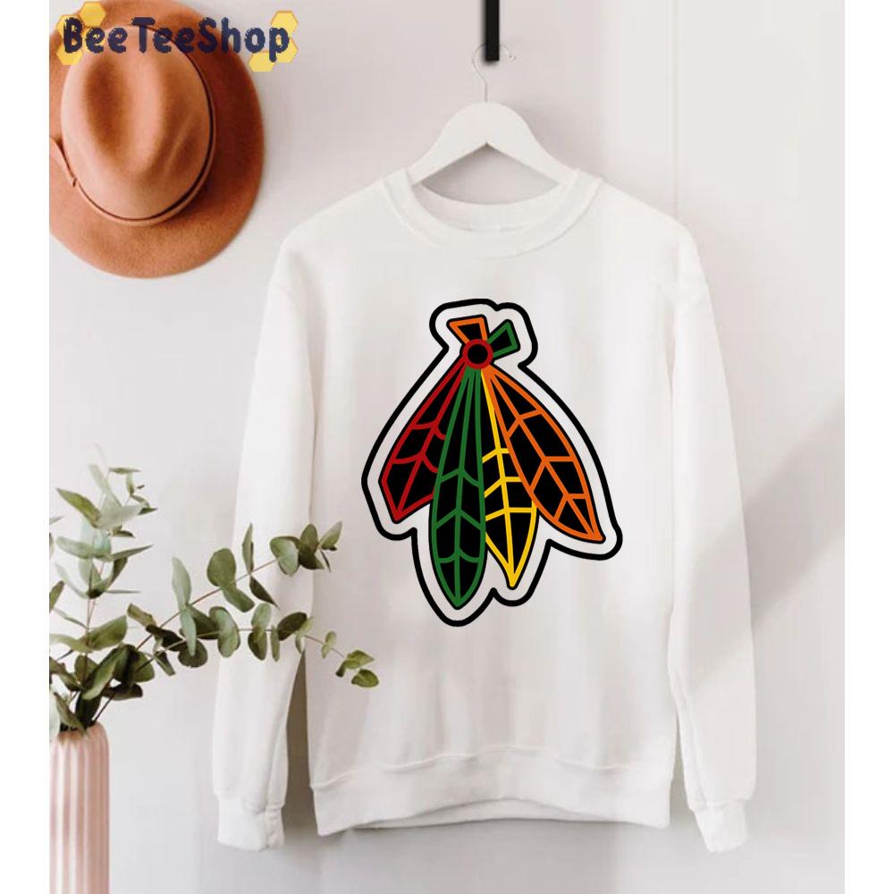 Feathers Style Chicago Blackhawks Hockey Unisex T-Shirt Feathers Style Chicago Blackhawks Hockey Unisex T-Shirt