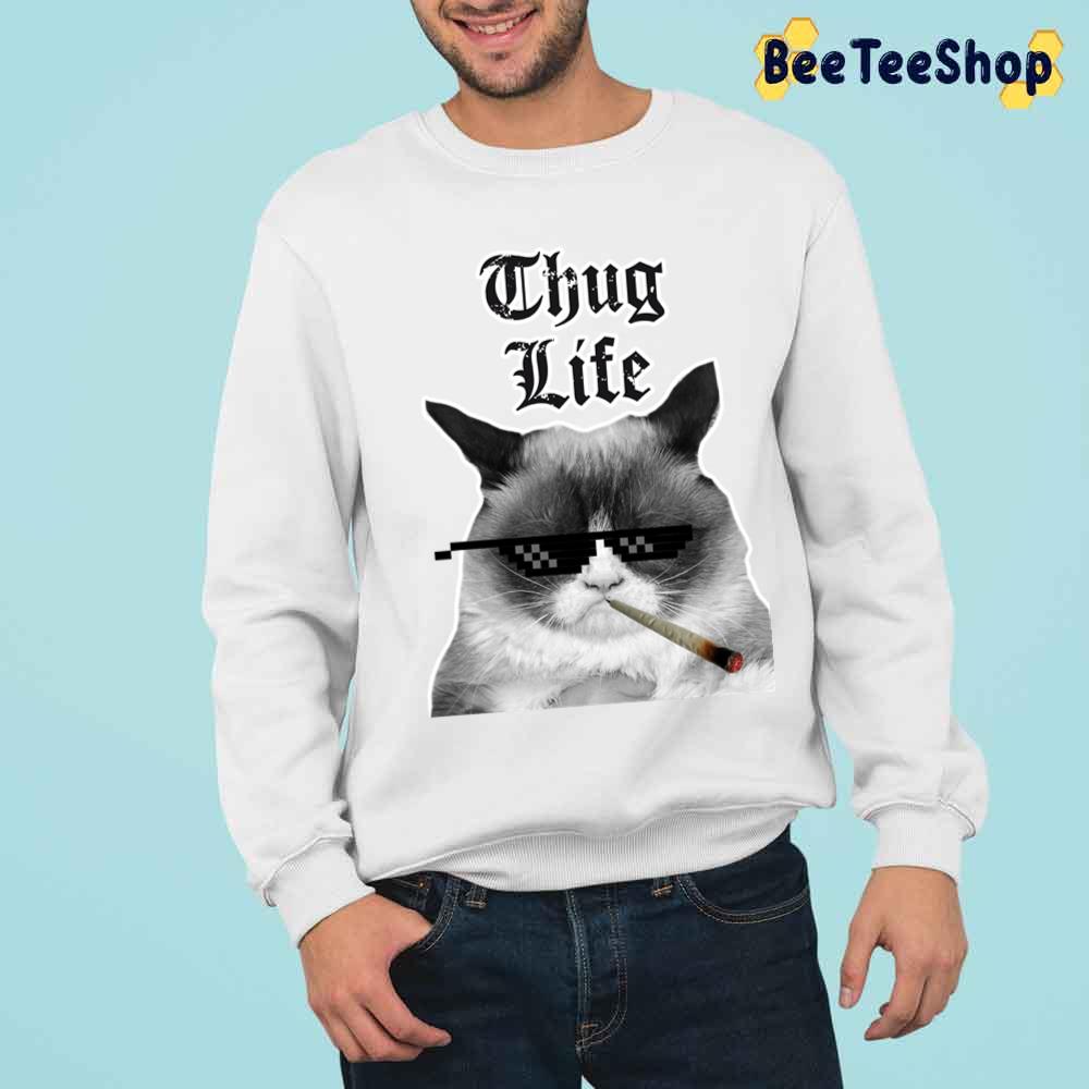 Funny Cat Thug Life Unisex T-Shirt Funny Cat Thug Life Unisex T-Shirt