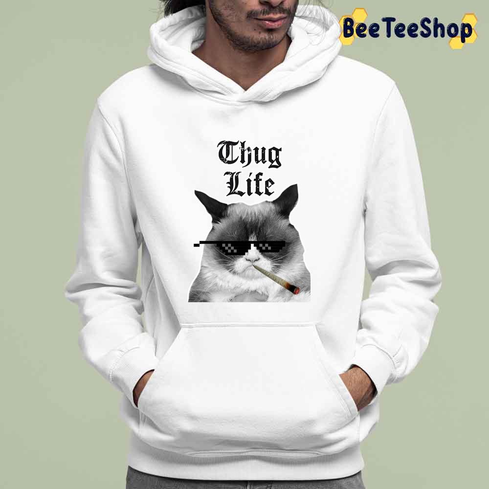 Funny Cat Thug Life Unisex T-Shirt Funny Cat Thug Life Unisex T-Shirt