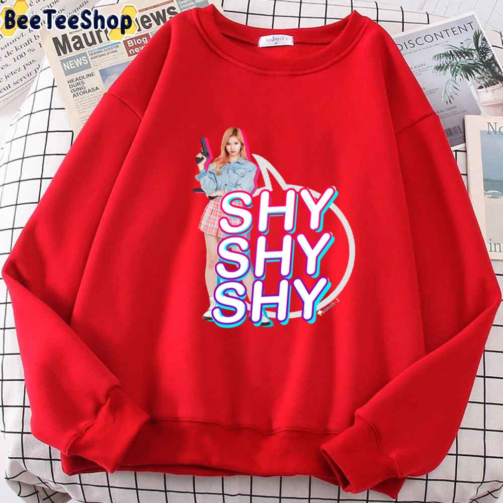 Gradient Style Shyshyshy Twice Kpop Unisex Sweatshirt Gradient Style Shyshyshy Twice Kpop Unisex Sweatshirt