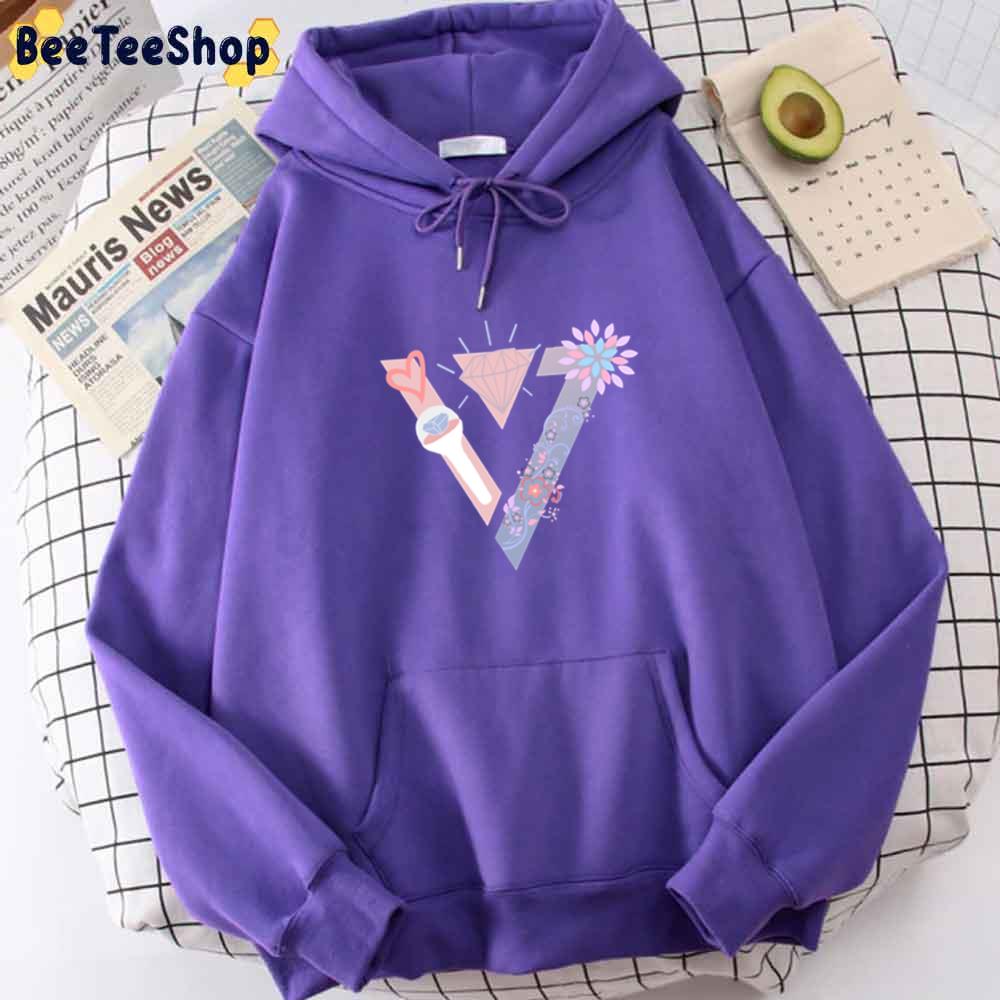 Graphic Design Logo White Version Seventeen Kpop Unisex Hoodie Graphic Design Logo White Version Seventeen Kpop Unisex Hoodie