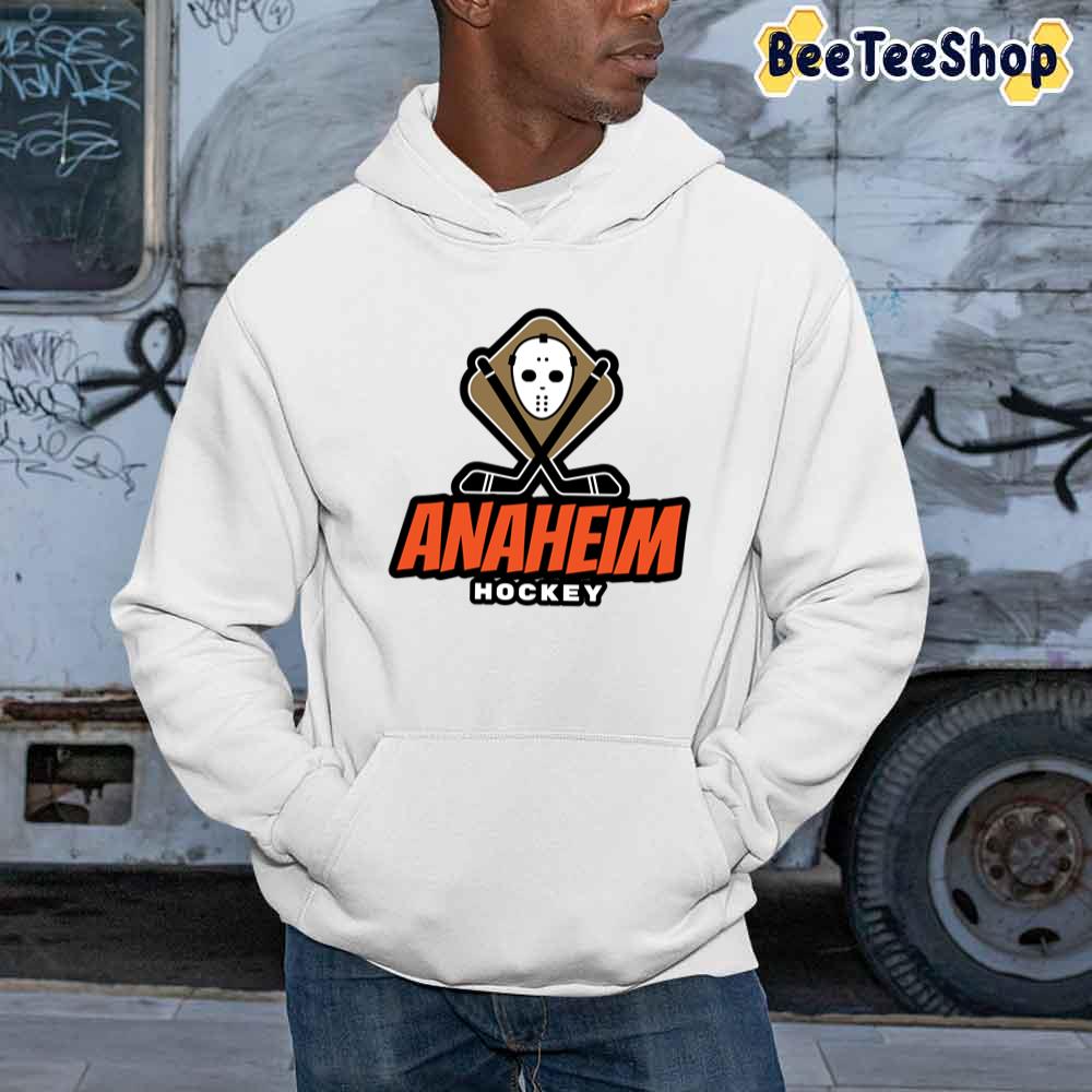 Horror Logo Style Anaheim Ducks Hockey Unisex Sweatshirt Horror Logo Style Anaheim Ducks Hockey Unisex Sweatshirt