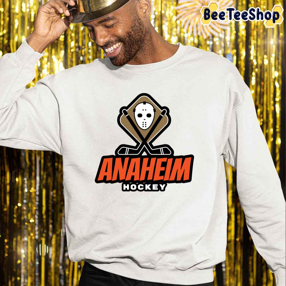 Horror Logo Style Anaheim Ducks Hockey Unisex Sweatshirt Horror Logo Style Anaheim Ducks Hockey Unisex Sweatshirt