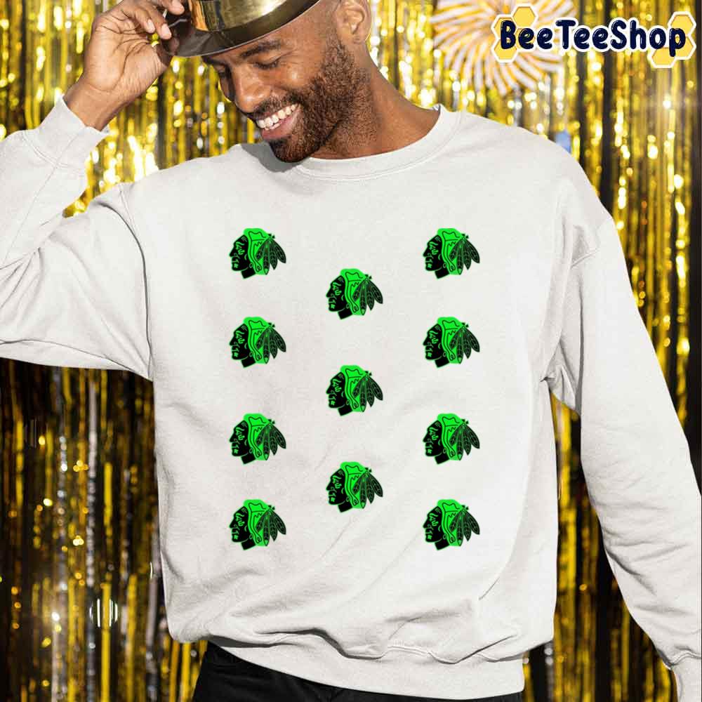Inspired Art Zombie Green Graphic Chicago Blackhawks Hockey Unisex Sweatshirt Inspired Art Zombie Green Graphic Chicago Blackhawks Hockey Unisex Sweatshirt