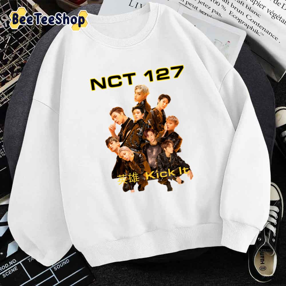 Kick It Vintage NCT 127 Kpop Unisex Sweatshirt Kick It Vintage NCT 127 Kpop Unisex Sweatshirt
