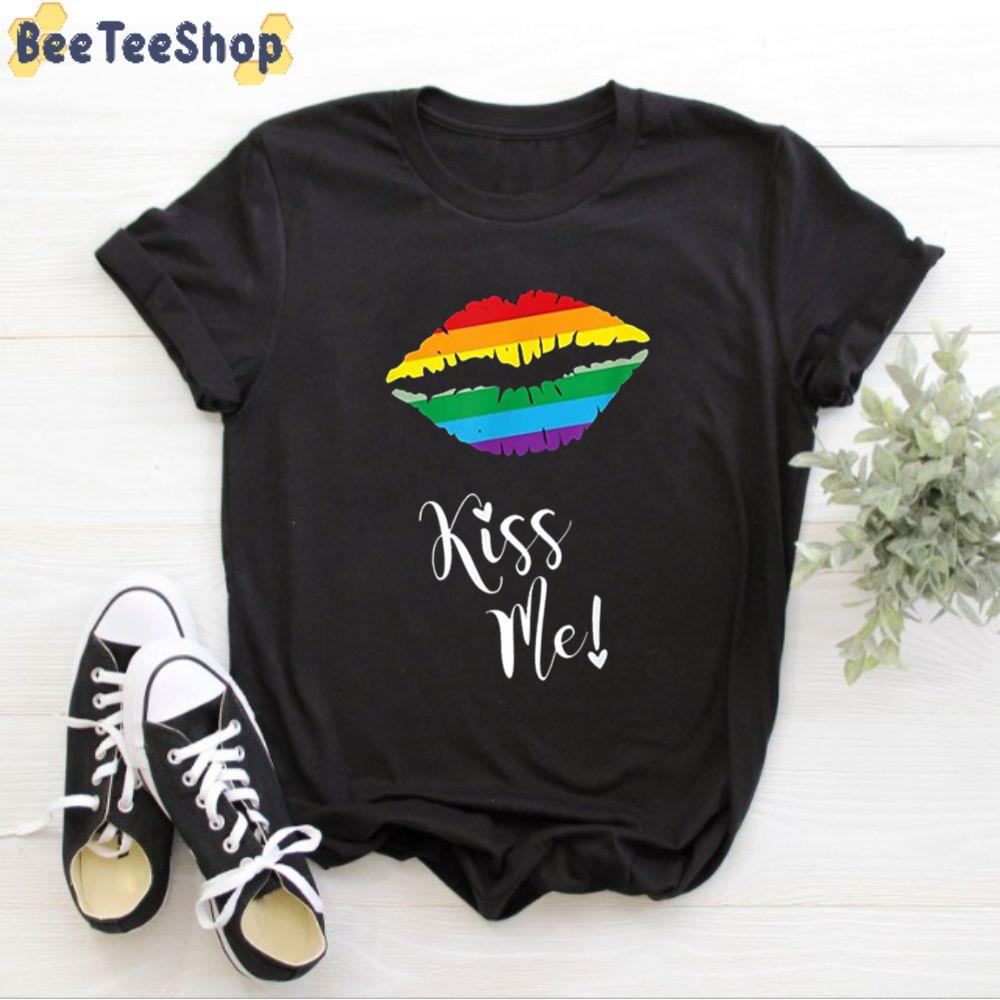 LGBT Lip Kiss Me Unisex T-Shirt LGBT Lip Kiss Me Unisex T-Shirt