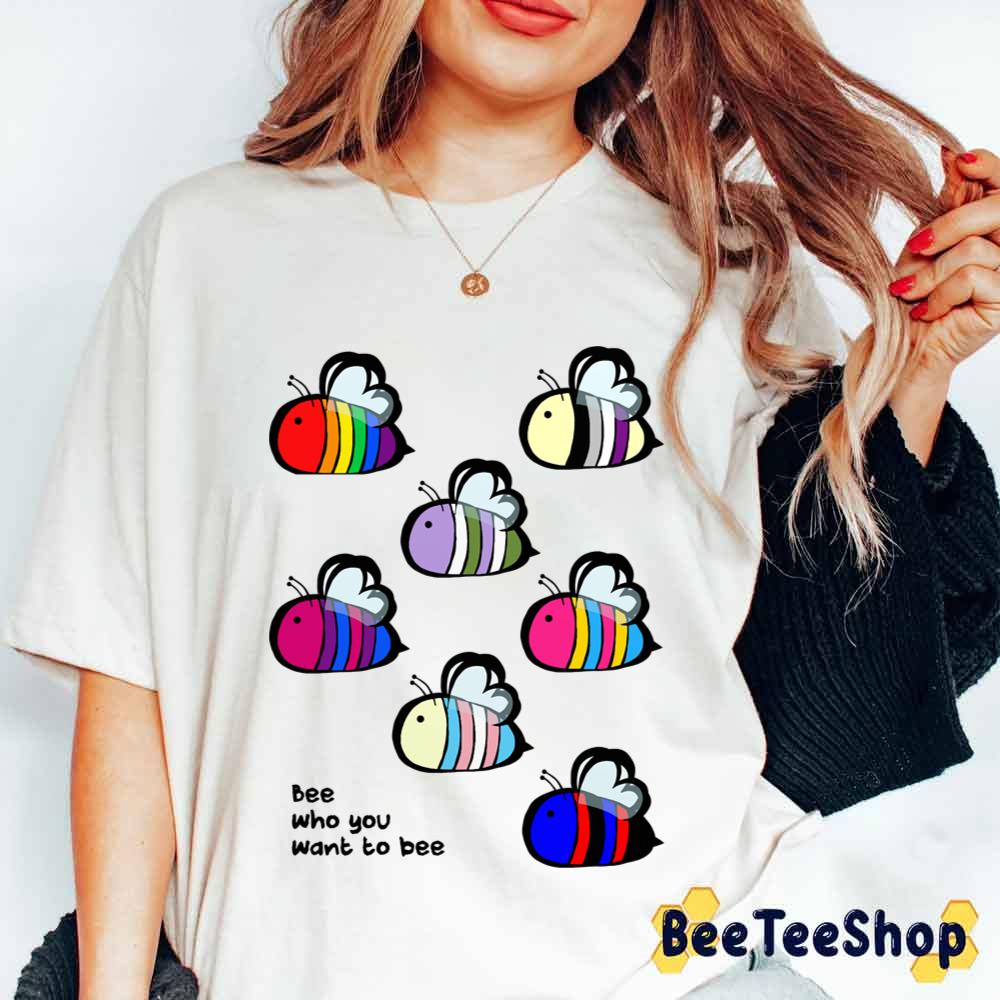 LGBT Pride Bee Swarm Essential Unisex T-Shirt LGBT Pride Bee Swarm Essential Unisex T-Shirt