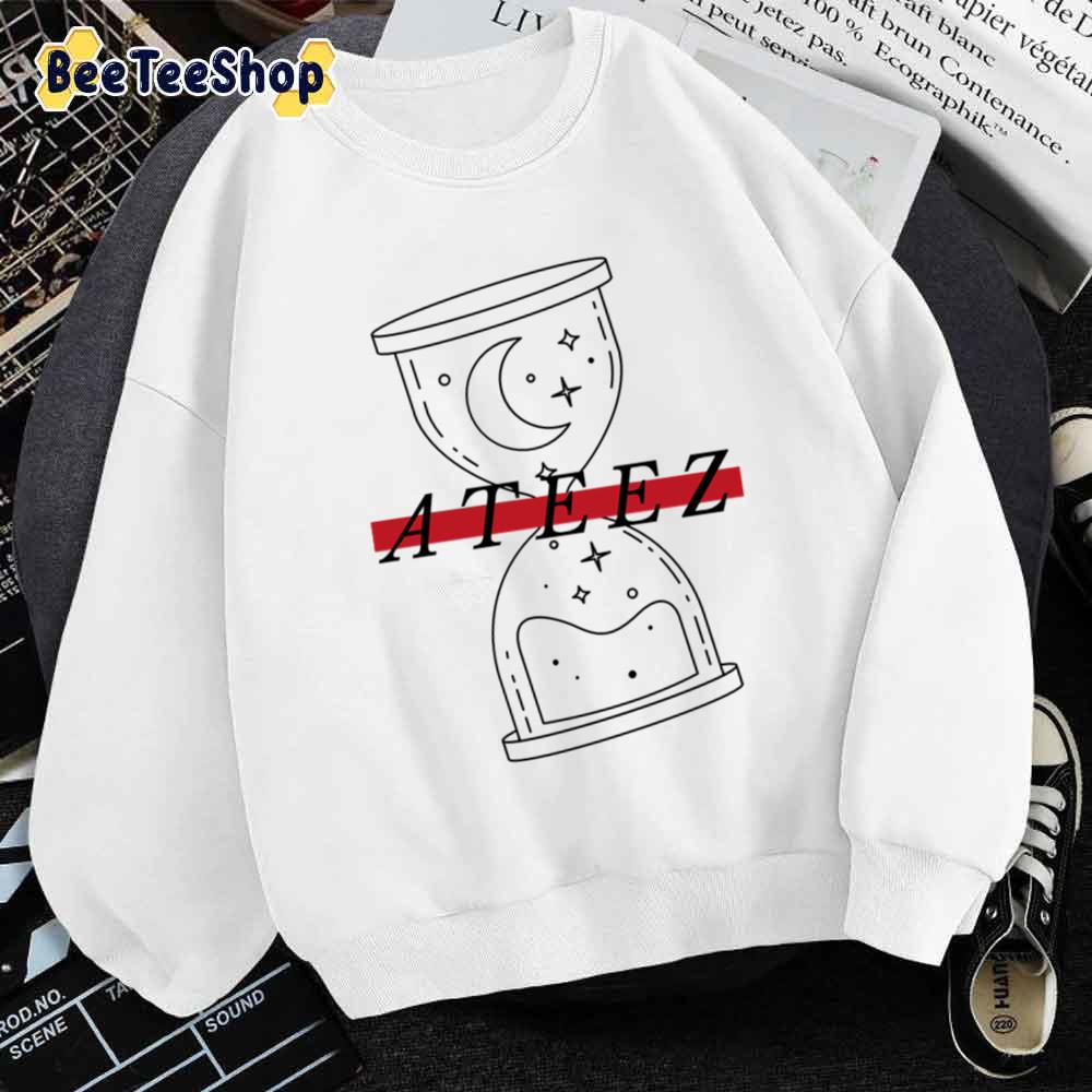 Red Style Hourglass Ateez Kpop Unisex Sweatshirt Red Style Hourglass Ateez Kpop Unisex Sweatshirt