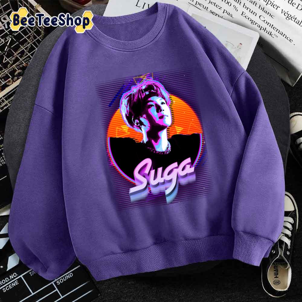 Retro Suga Bts Kpop Unisex Sweatshirt Retro Suga Bts Kpop Unisex Sweatshirt