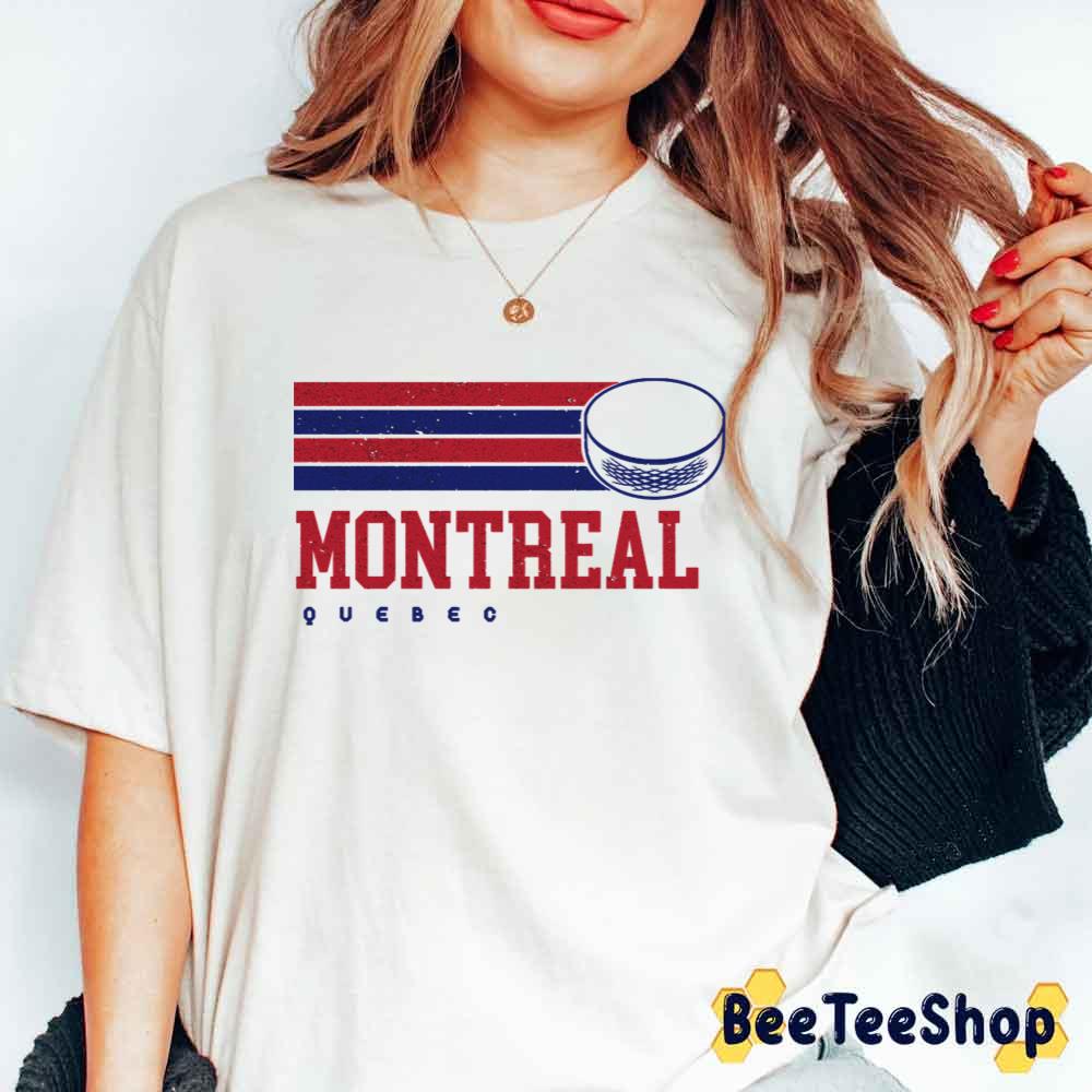 Retro Vintage Stripes Montreal Canadiens Hockey Unisex T-Shirt Retro Vintage Stripes Montreal Canadiens Hockey Unisex T-Shirt