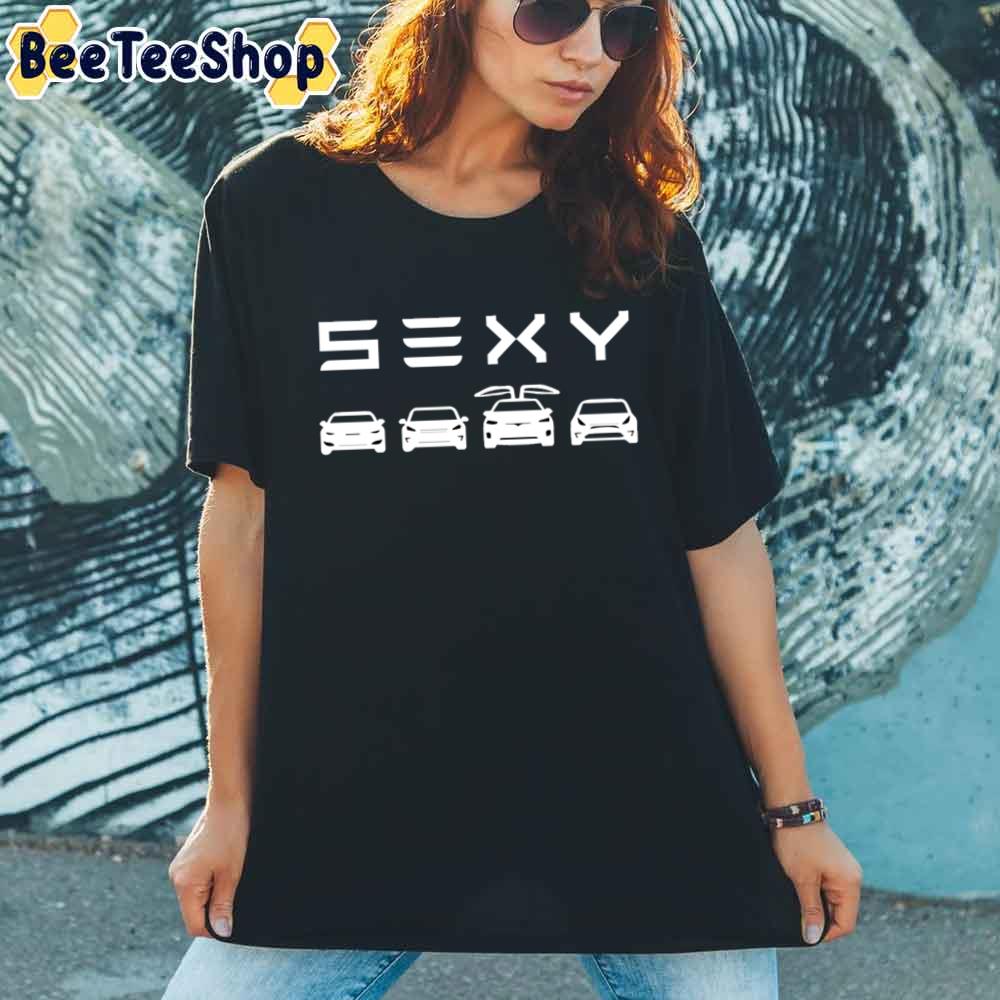 Sexy Tesla White Logo Unisex T-Shirt Sexy Tesla White Logo Unisex T-Shirt