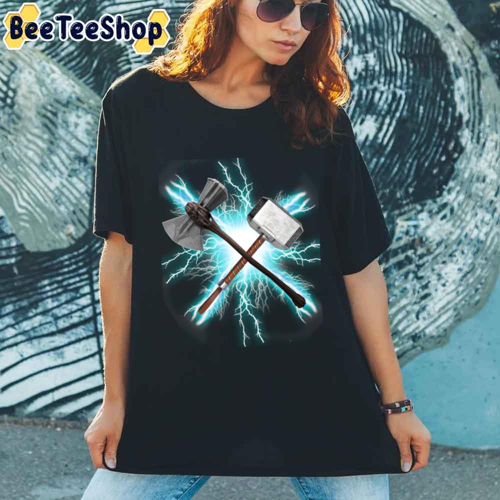 Stormbreaker And Mjolnir Thor Unisex T-Shirt Stormbreaker And Mjolnir Thor Unisex T-Shirt