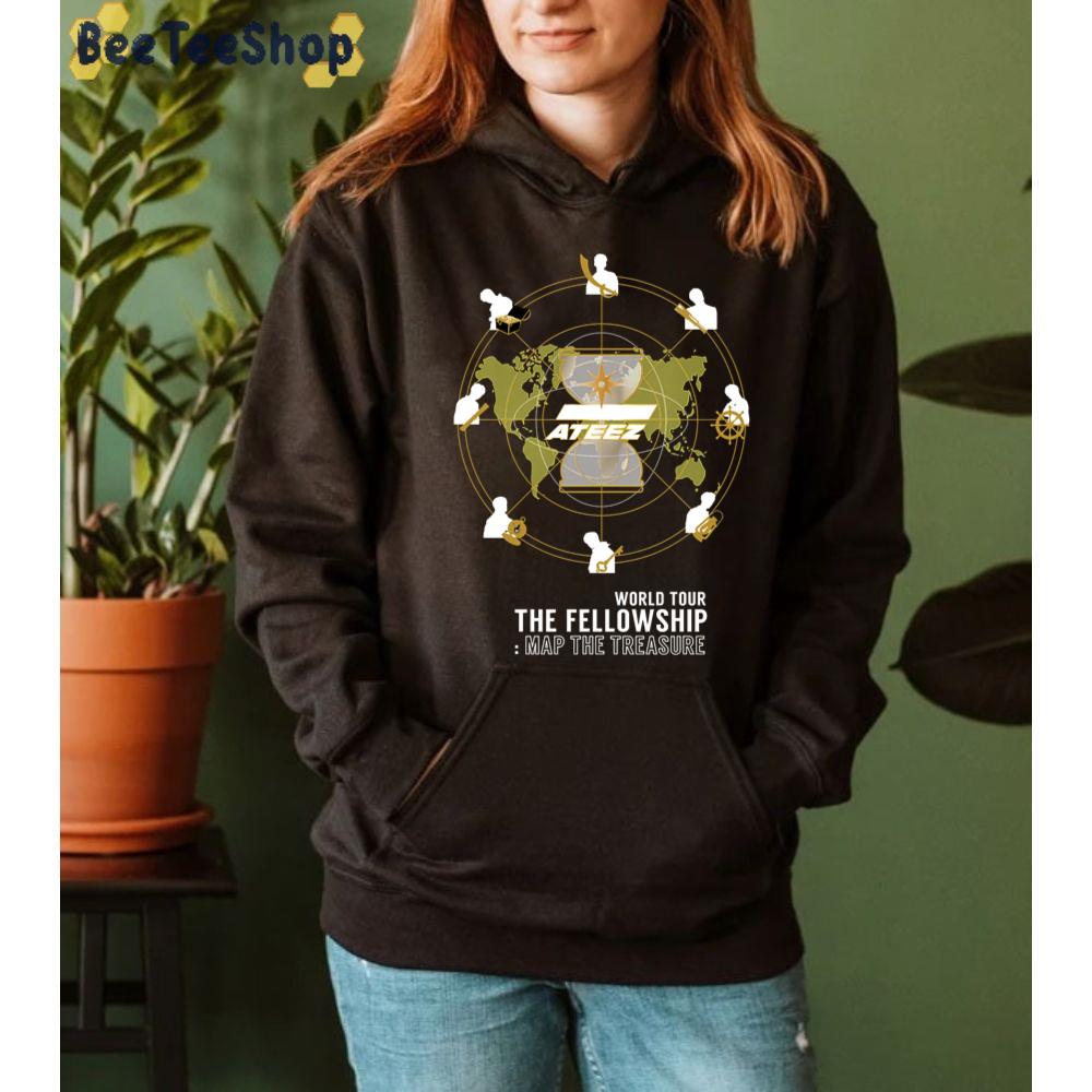 The Fellowship Map The Treasure Ateez Kpop Unisex Sweatshirt The Fellowship Map The Treasure Ateez Kpop Unisex Sweatshirt