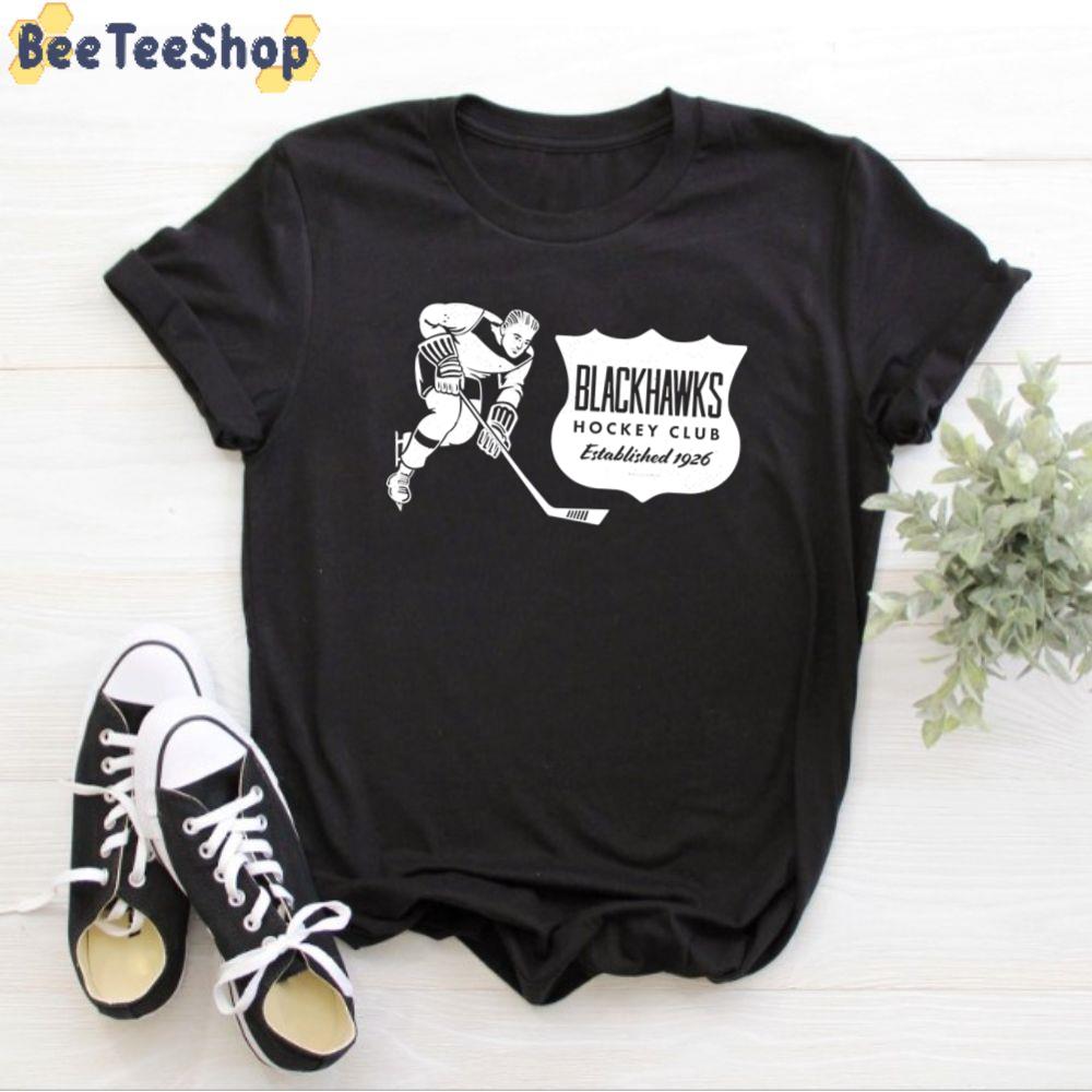 Vintage White Chicago Blackhawks Hockey Unisex T-Shirt Vintage White Chicago Blackhawks Hockey Unisex T-Shirt
