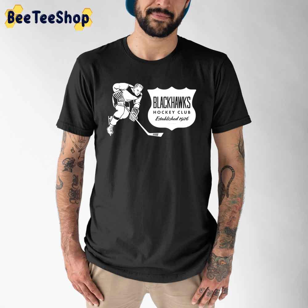 Vintage White Chicago Blackhawks Hockey Unisex T-Shirt Vintage White Chicago Blackhawks Hockey Unisex T-Shirt