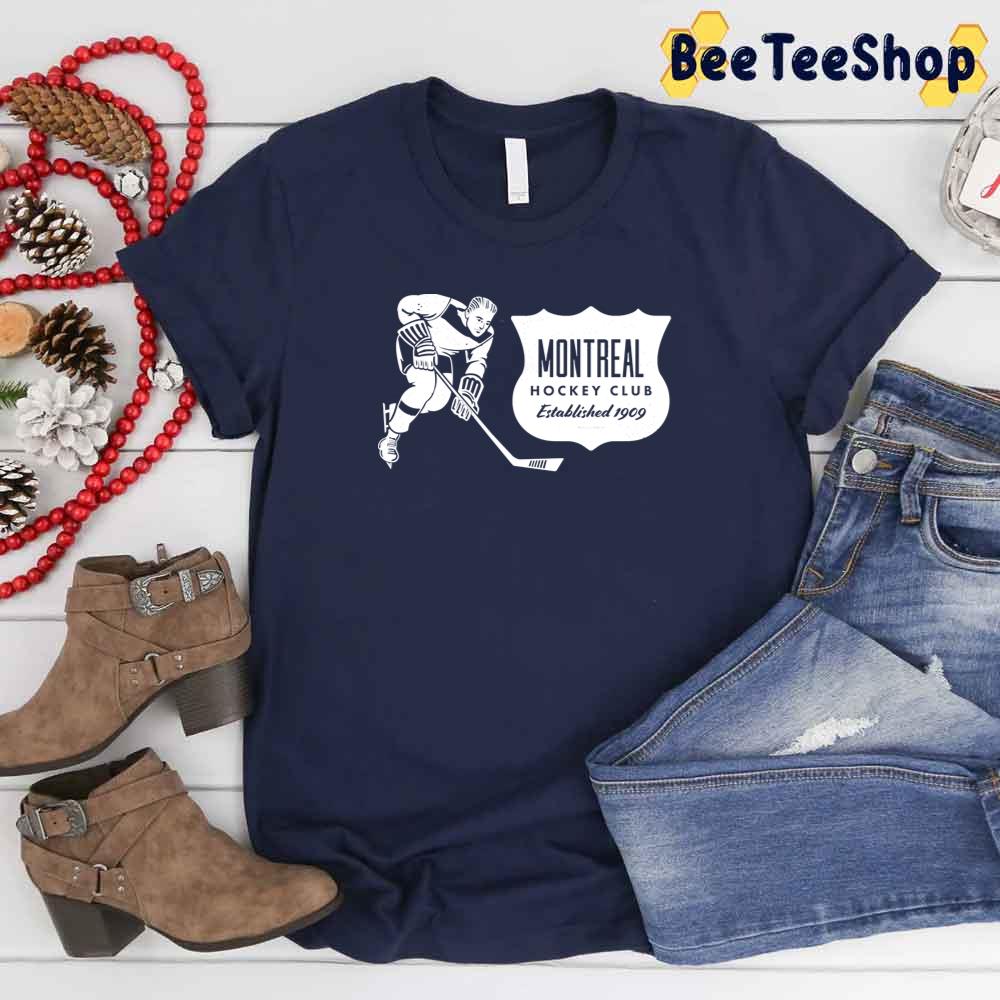 Vintage White Style Montreal Canadiens Hockey Unisex T-Shirt Vintage White Style Montreal Canadiens Hockey Unisex T-Shirt