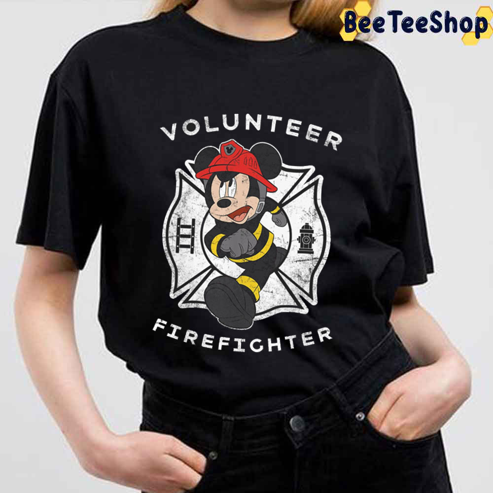 Vintage Disney Mickey Volunteer Firefighter Day Unisex T-Shirt Vintage Disney Mickey Volunteer Firefighter Day Unisex T-Shirt