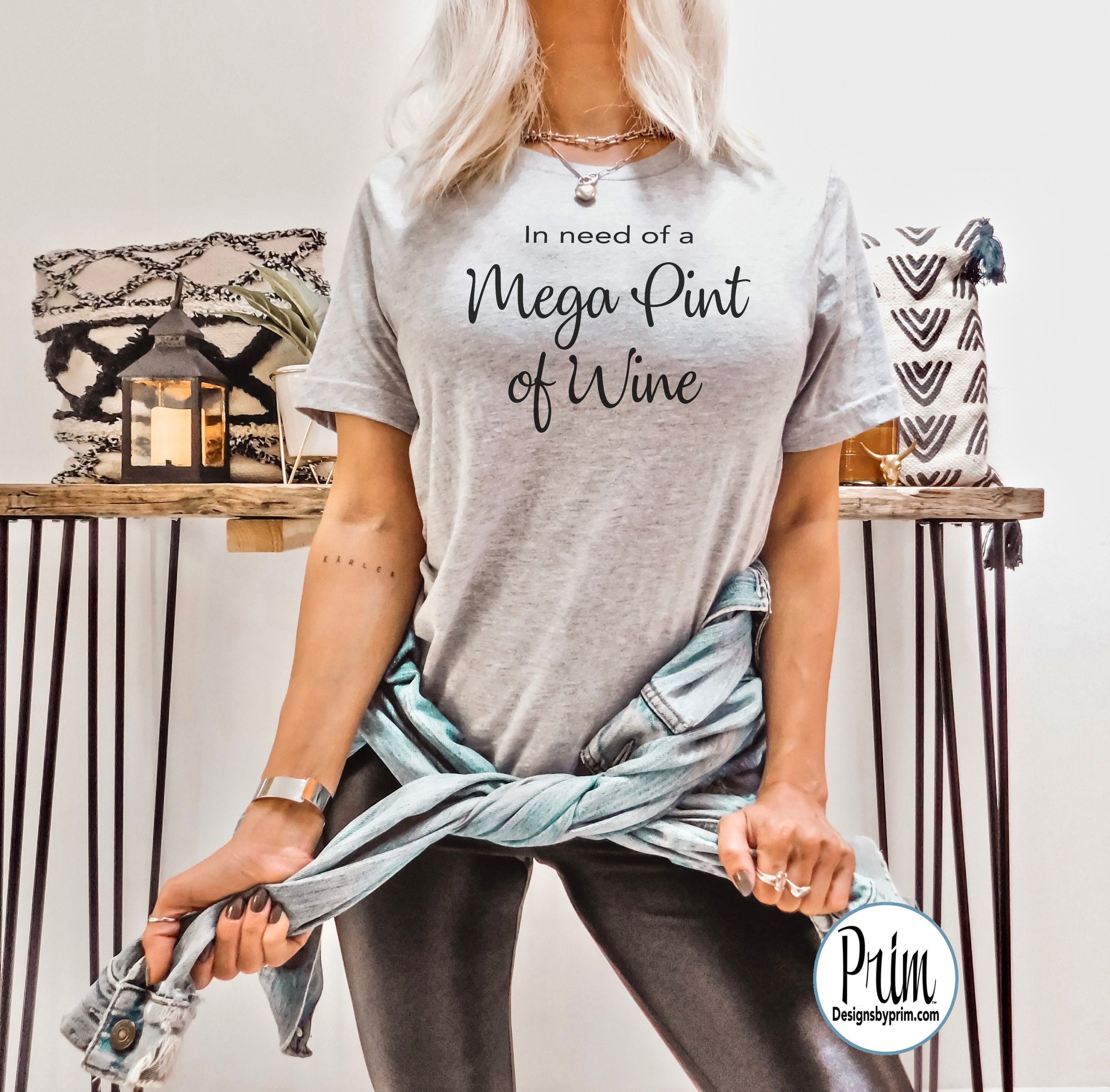 In Need Of A Mega Pint Of Wine Funny Unisex T-Shirt In Need Of A Mega Pint Of Wine Funny Unisex T-Shirt