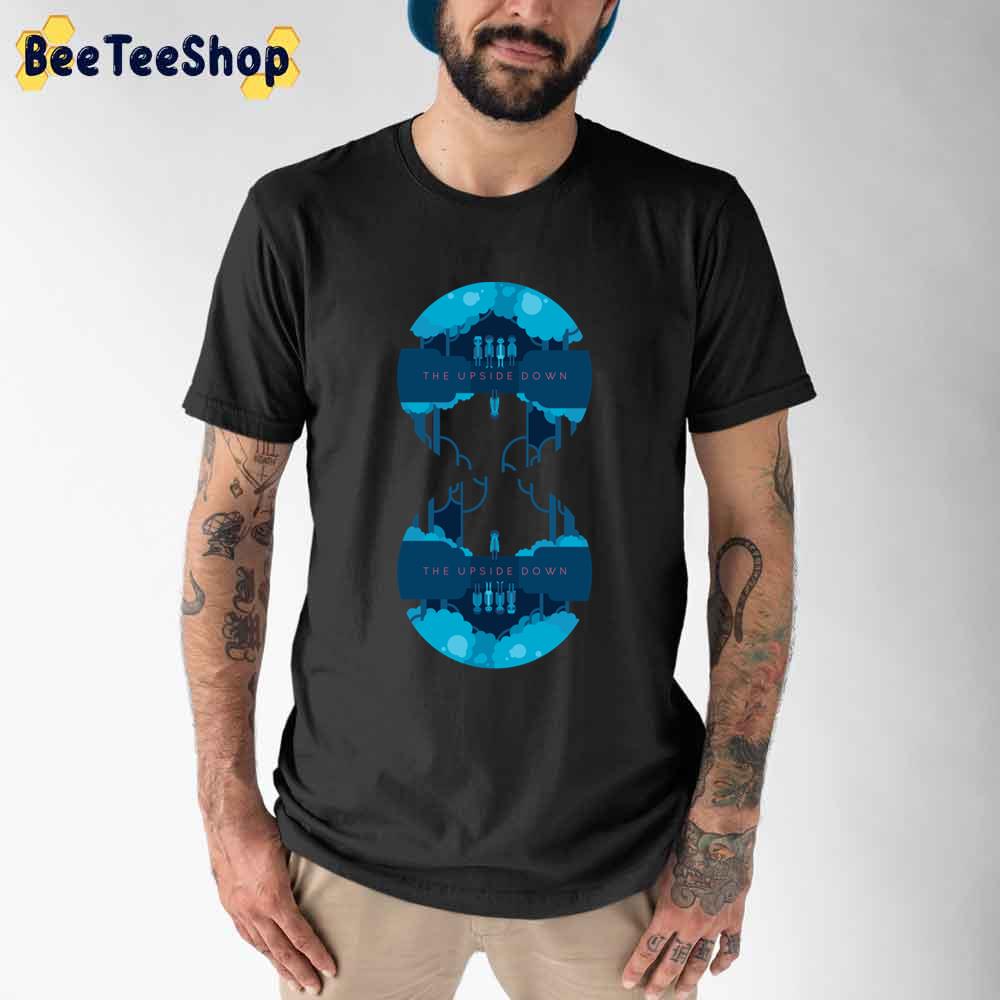 The Upside Down Stranger Things Blue Style Unisex T-Shirt The Upside Down Stranger Things Blue Style Unisex T-Shirt