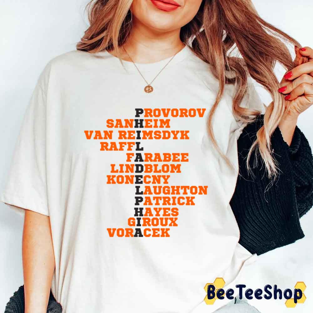 2020-2021 Roster Philadelphia Flyers Hockey Unisex T-Shirt 2020-2021 Roster Philadelphia Flyers Hockey Unisex T-Shirt