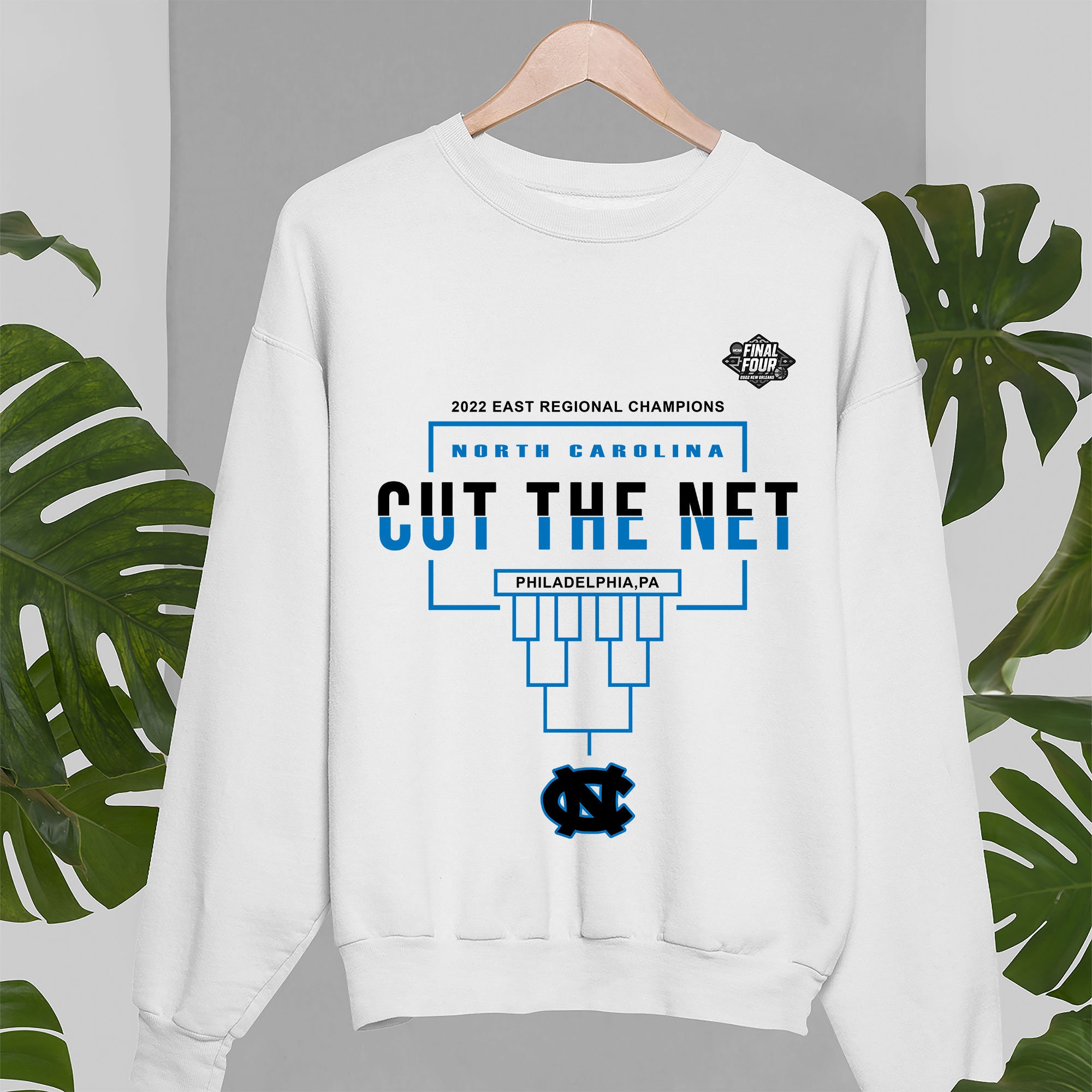 2022 East Regional Champions North Carolina Cut The Net Philadelphia Pa Basketball Final Four Unisex Sweatshirt 2022 East Regional Champions North Carolina Cut The Net Philadelphia Pa Basketball Final Four Unisex Sweatshirt