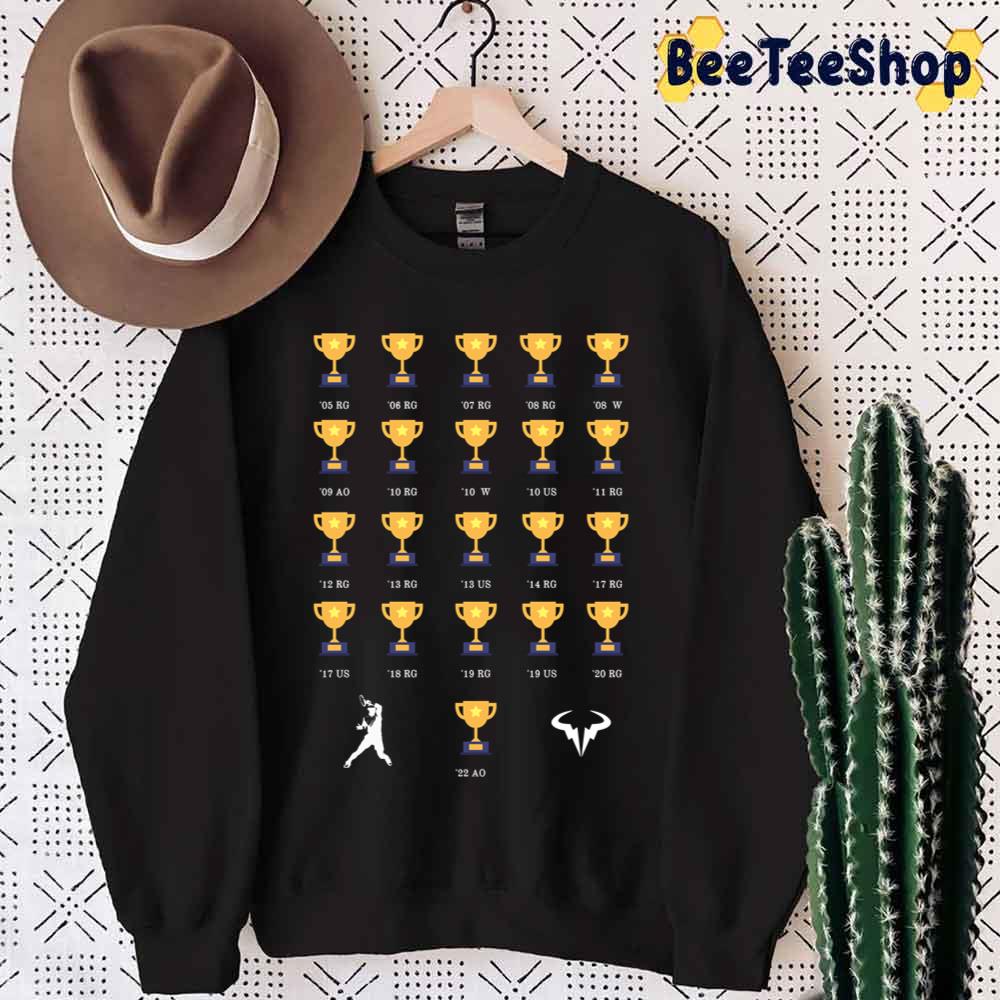 21 Grandslam Rafael Nadal Tennis Player Unisex Sweatshirt 21 Grandslam Rafael Nadal Tennis Player Unisex Sweatshirt