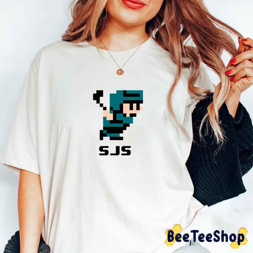 8bit San Jose Hockey Unisex T-Shirt 8bit San Jose Hockey Unisex T-Shirt