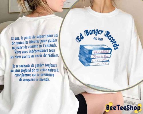 Blue Style Carhartt WIP Ed Banger Records Unisex Sweatshirt Blue Style Carhartt WIP Ed Banger Records Unisex Sweatshirt