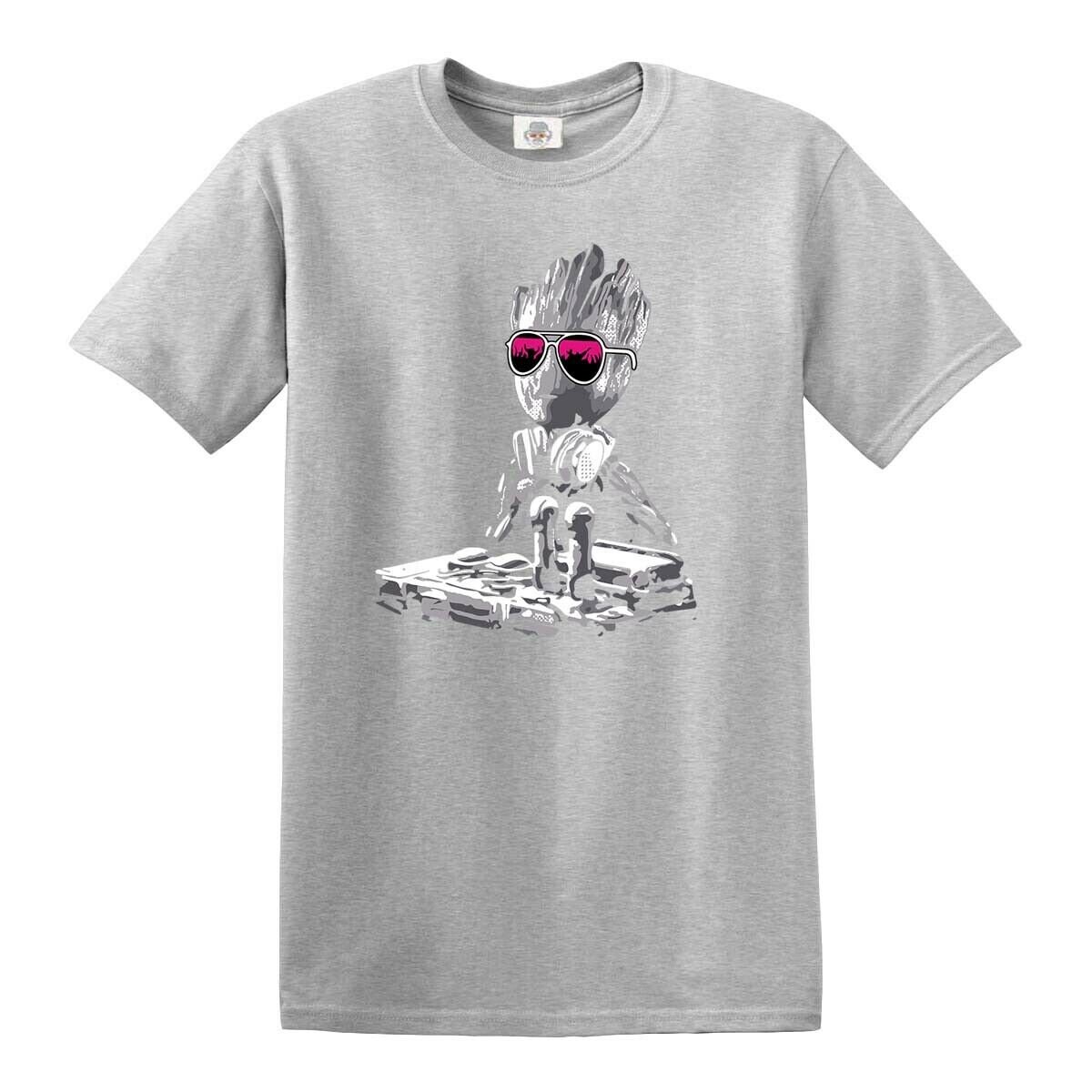Music Guardians Headphones Funny Disco DJ Baby Groot Unisex T-Shirt Music Guardians Headphones Funny Disco DJ Baby Groot Unisex T-Shirt